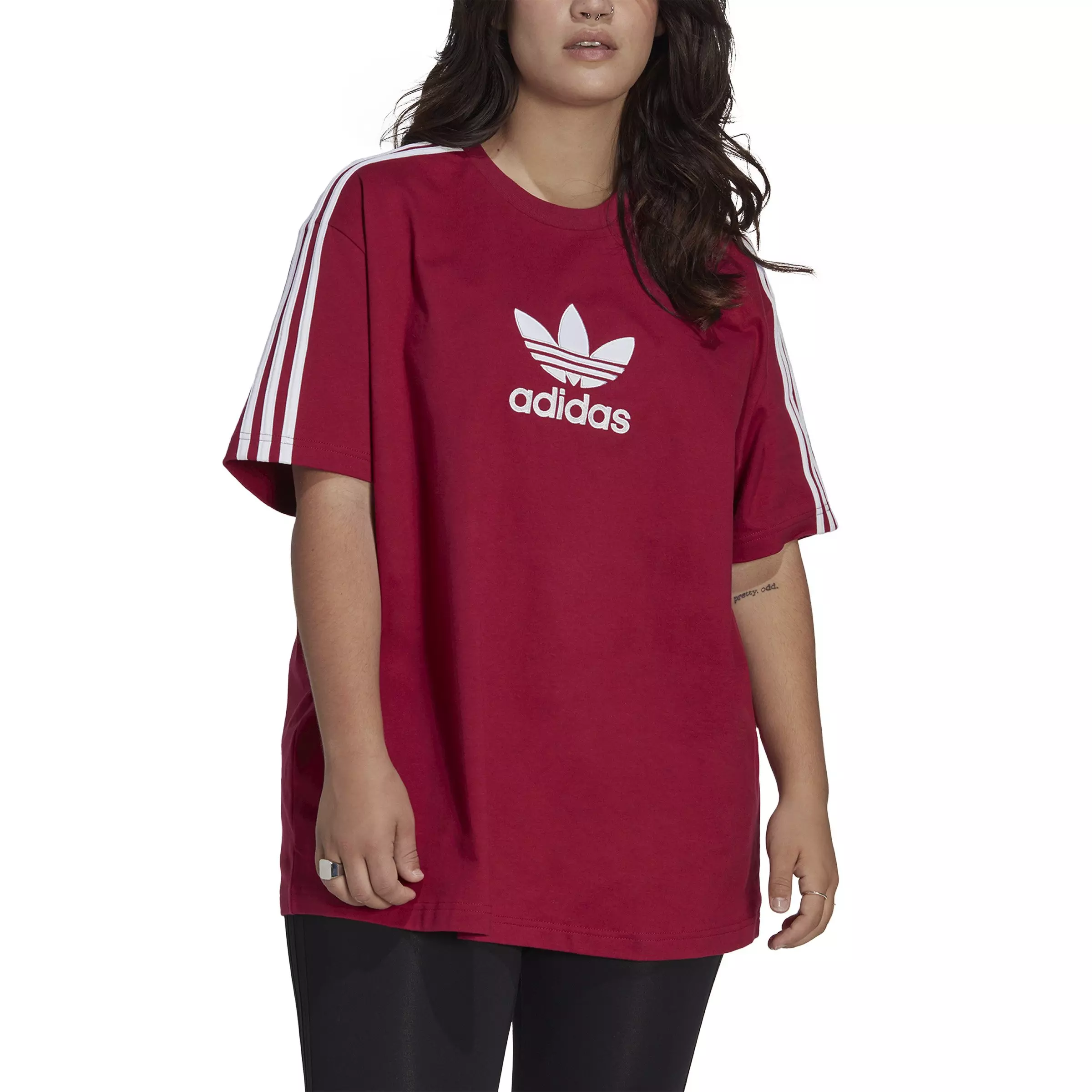 Womens adidas hotsell burgundy t shirt